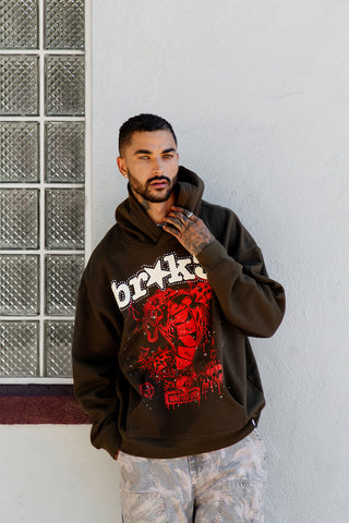 Wasted Love Hoodie Brown