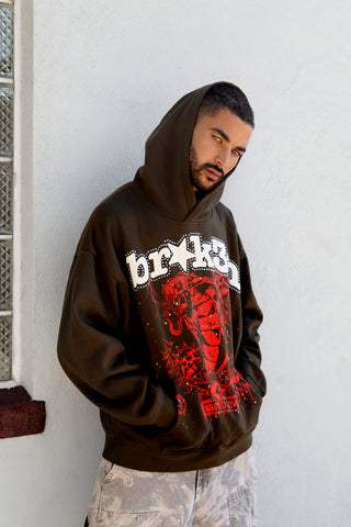 Wasted Love Hoodie Brown