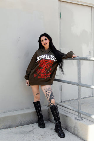 Wasted Love Hoodie Brown