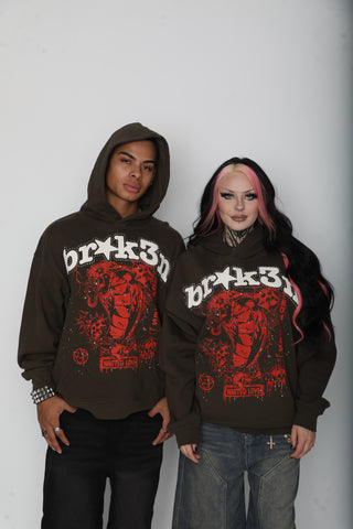 Wasted Love Hoodie Brown