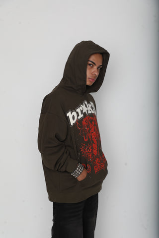 Wasted Love Hoodie Brown