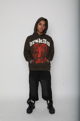 Wasted Love Hoodie Brown