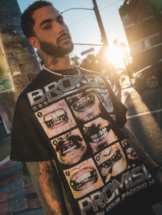 Watch Your Mouth Tee Black