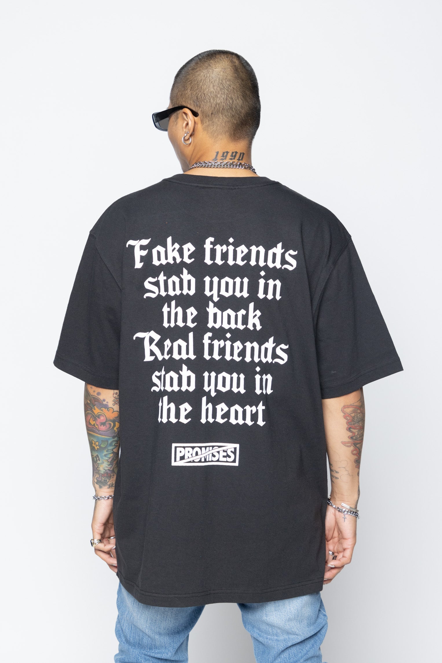 We Ain't Homies Heavyweight Tee Black