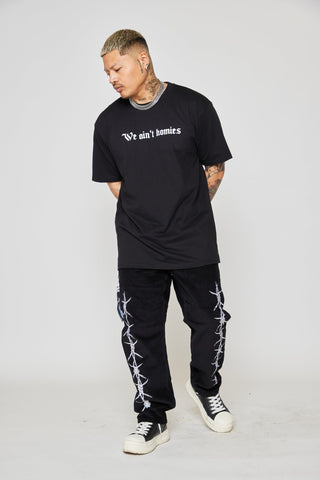 We Ain't Homies Heavyweight Tee Black