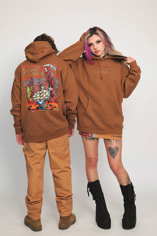 Wheelbarrow Hoodie Brown